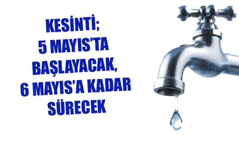 Mersin�de dev su kesintisi!