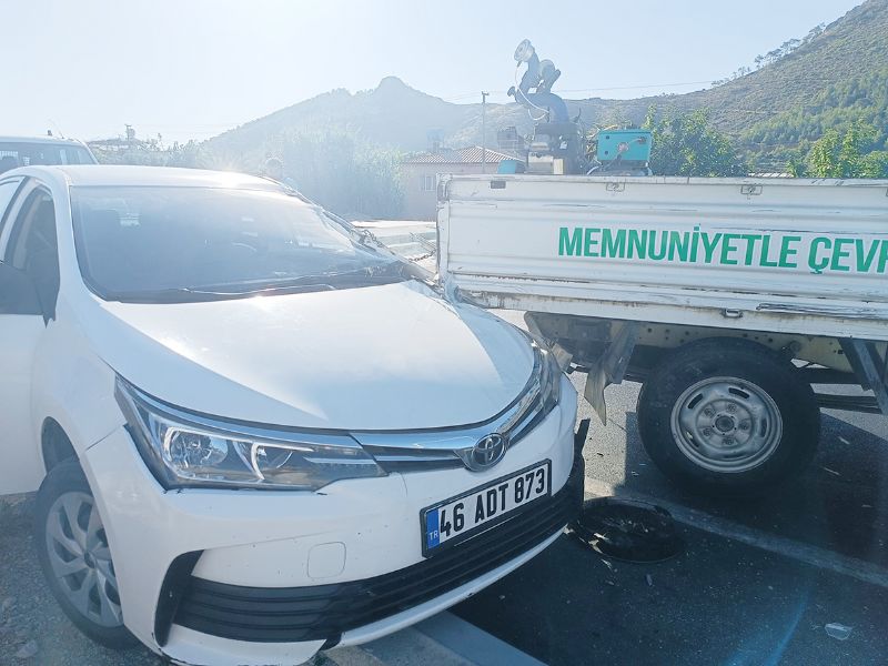 Bozyaz’da maddi hasarl trafik kazas...