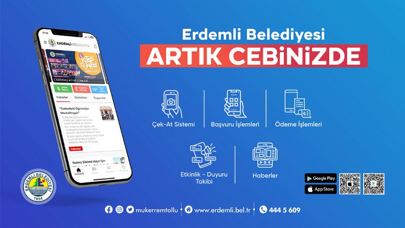 Erdemli Belediyesi artk cepte...