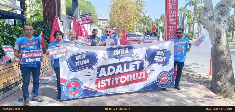 TE�-SEN�den Mersin�de �e�itlik ve adalet� �a�r�s�