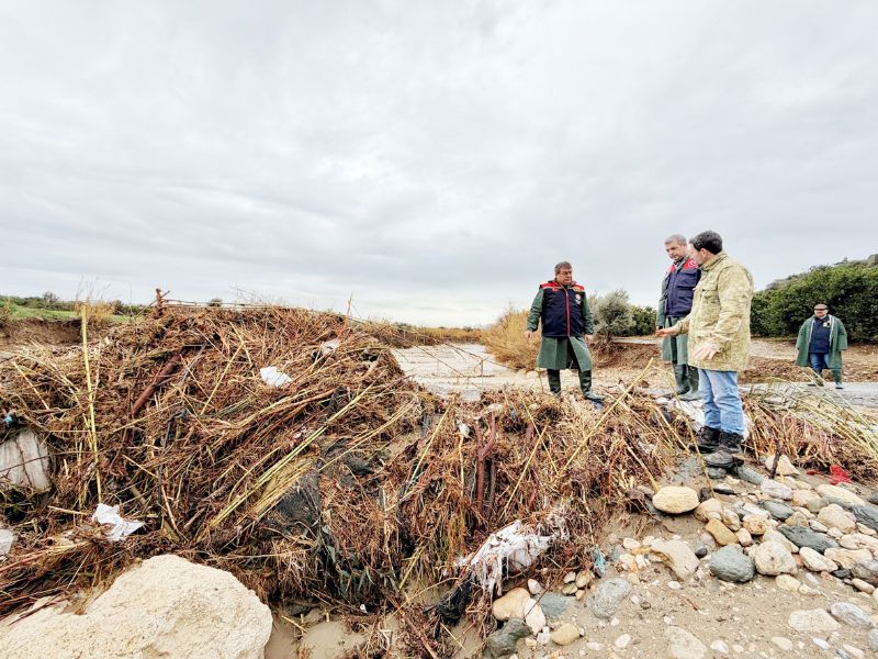 Sel vuran tar�m alanlar�na inceleme