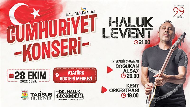 Haluk Levent 28 Ekimde Tarsusta...