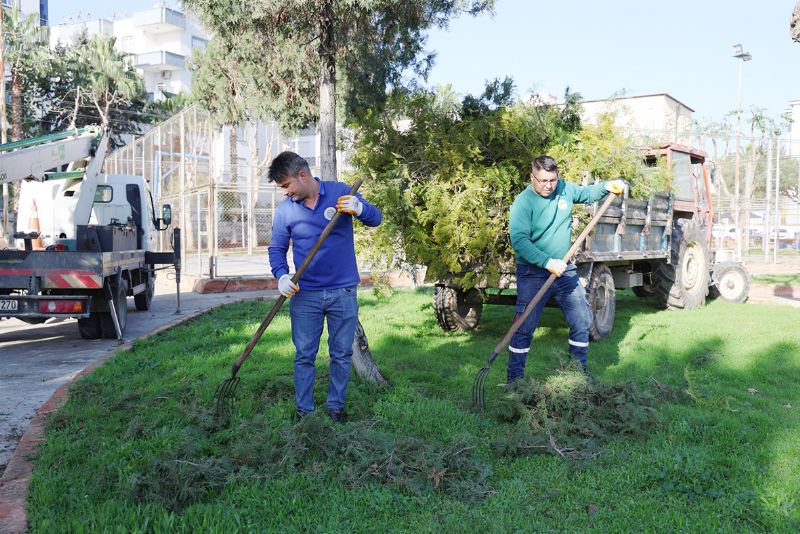 Tehlike olu�turan dallar temizleniyor