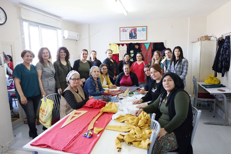 Akdeniz�de sanat evleri kad�nlara ya�am sevinci a��l�yor