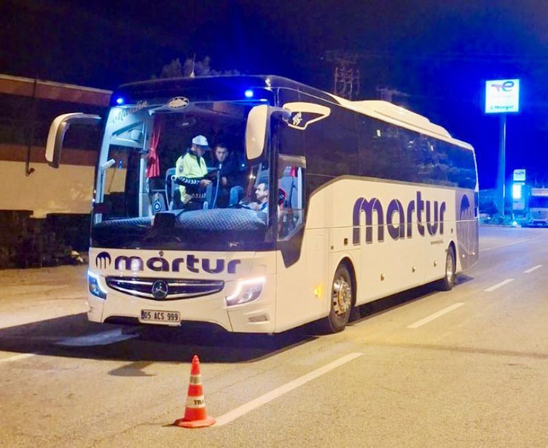 Otob�slere gece denetimi 
