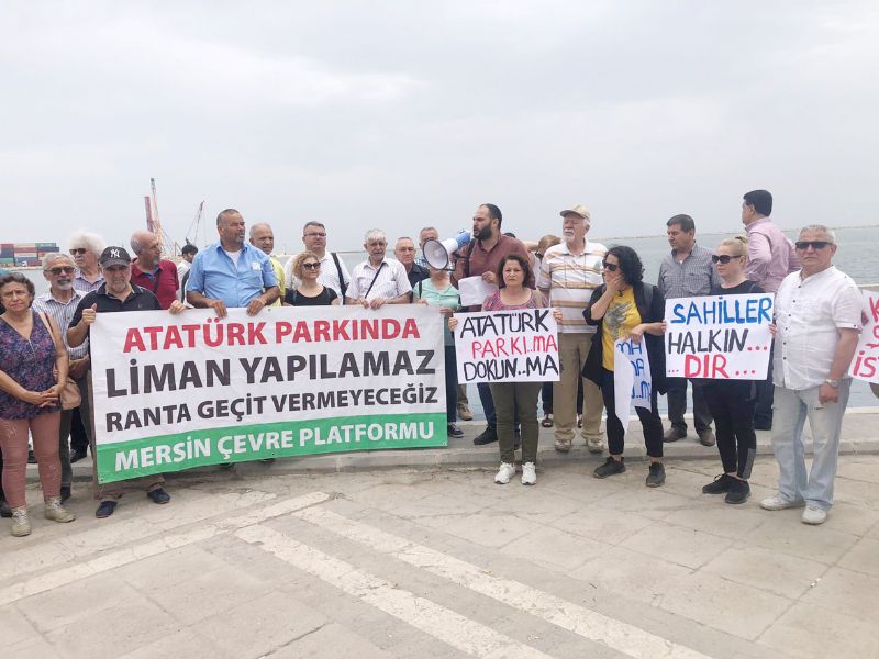 Atatrk Parknda  yeni liman istemiyoruz!...