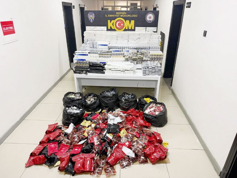 Mersin�de 8 bin litre etil alkol ele ge�irildi