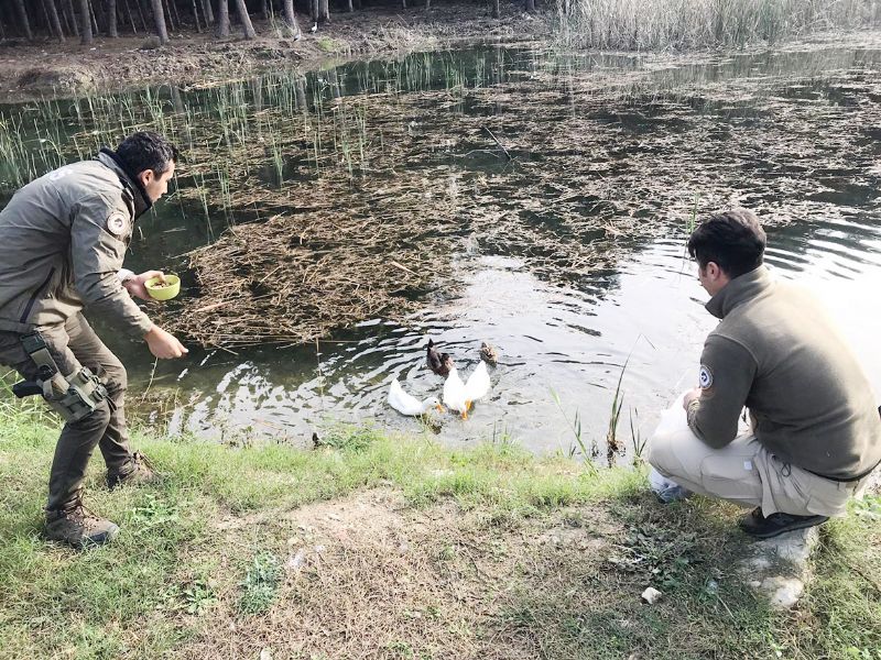 Mersin polisi sevimli dostlar unutmad...