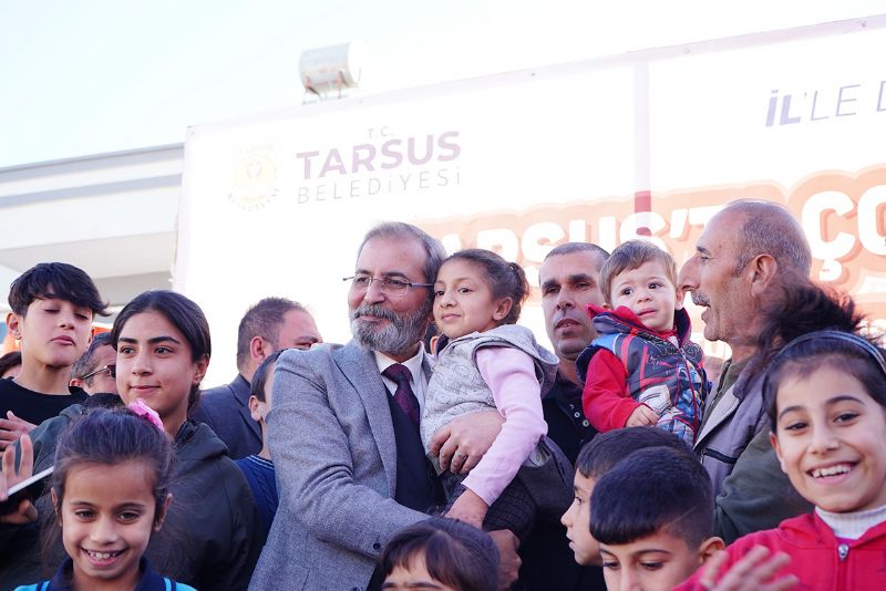 Tarsusta toplu al ve temel atma treni gerekletirildi...