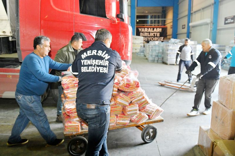 Yeniehir, 28 bin depremzedeye ihtiya malzemesi ulatrd...