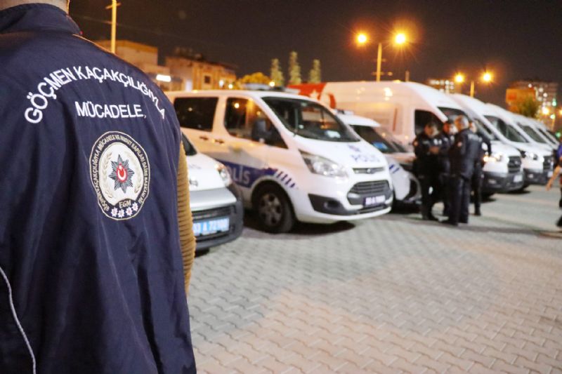 Mersin polisinden dzensiz gmen denetimi