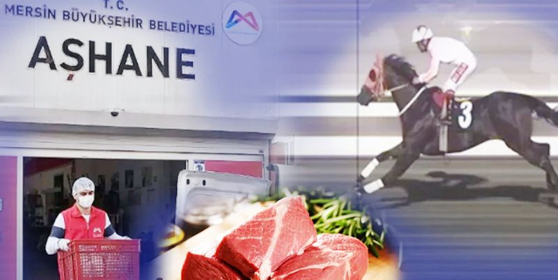 Mersin B�y�k�ehir at etini cemaat�i firmadan alm��!