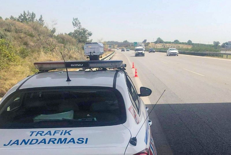 Mersin’de jandarma yerli radar sistemini kullanyor...