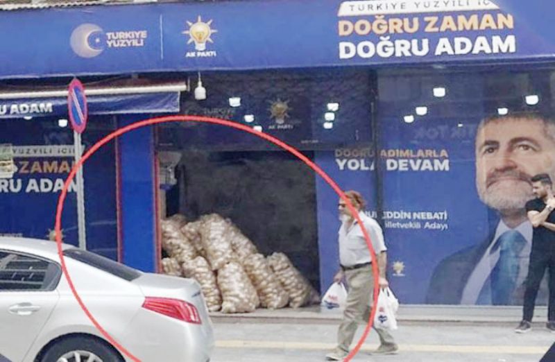 Nebatinin seim brosunda patates stokladlar!...